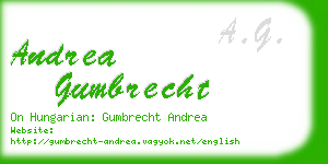andrea gumbrecht business card